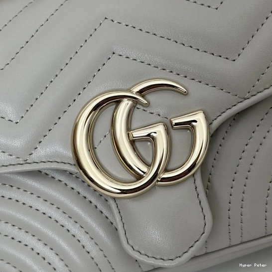 Hyperpeter handle GUCCI GG bag-17*13*6CM mini Marmont top 0815